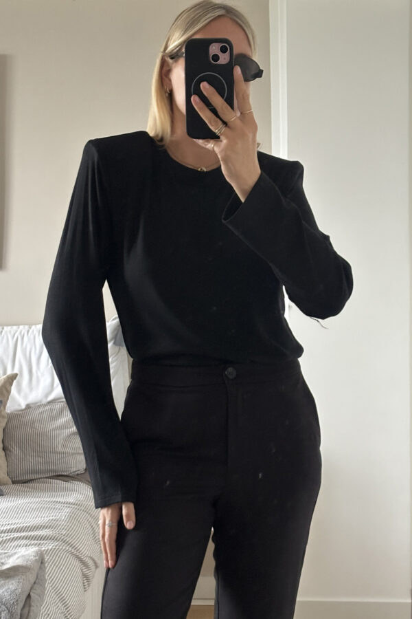 T-shirt Spalline Nera