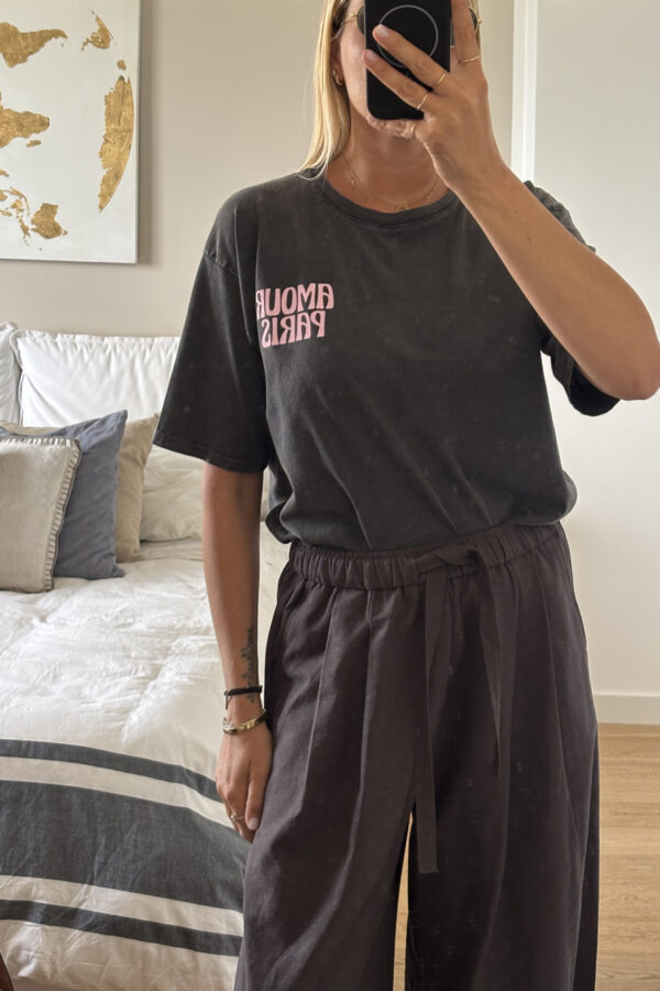 T-Shirt Stampa Slavata Grigio Scuro