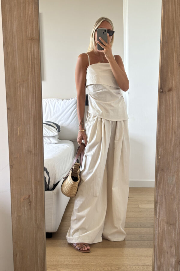 Set in Cotone Leggero Beige Chiaro
