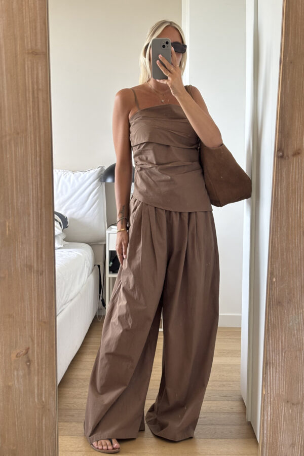 Set in Cotone Leggero Marrone