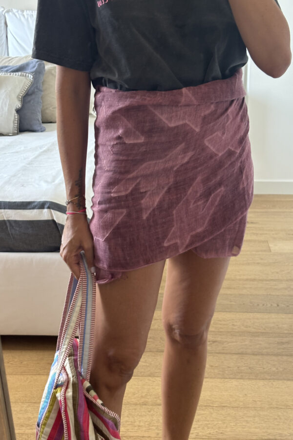 Pareo Tie Dye Bordeaux