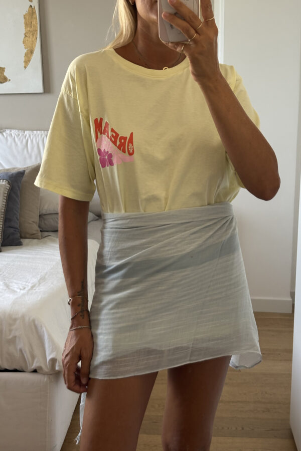 T-Shirt Stampa Slavata Gialla