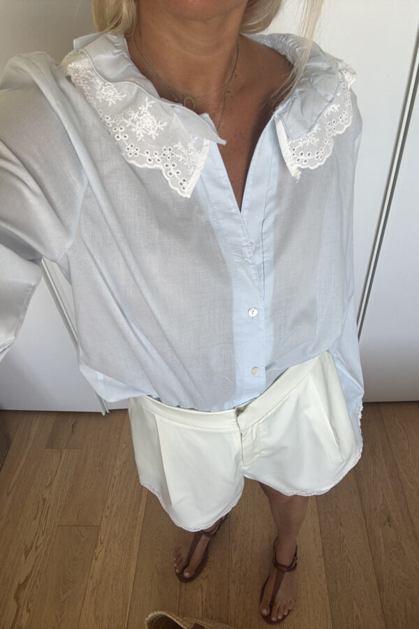 Camicia Collo Sangallo Azzurro