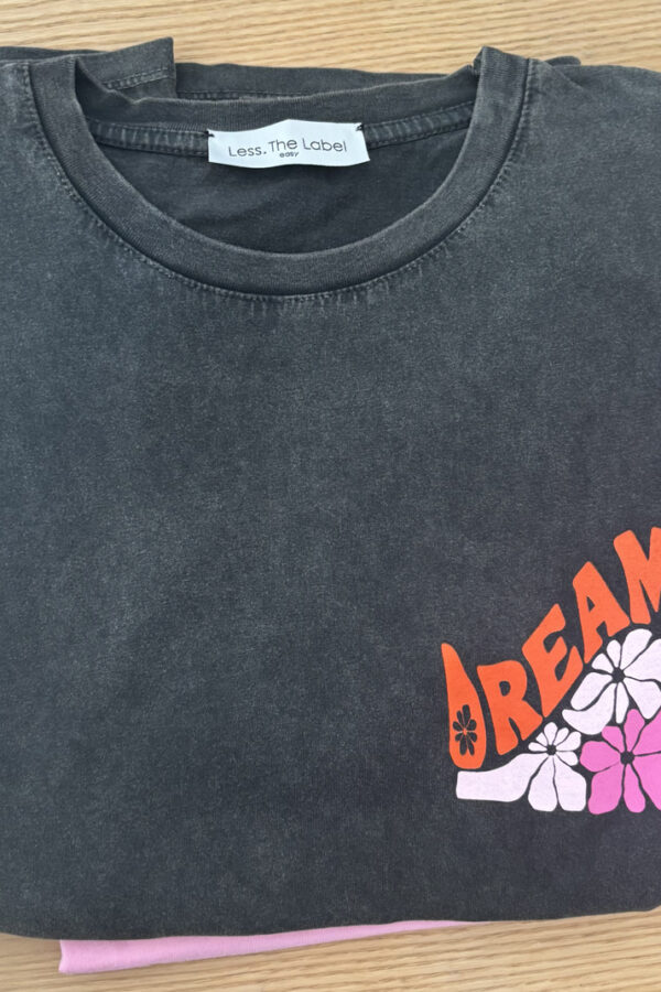 T-Shirt Stampa Slavata Grigio Scuro