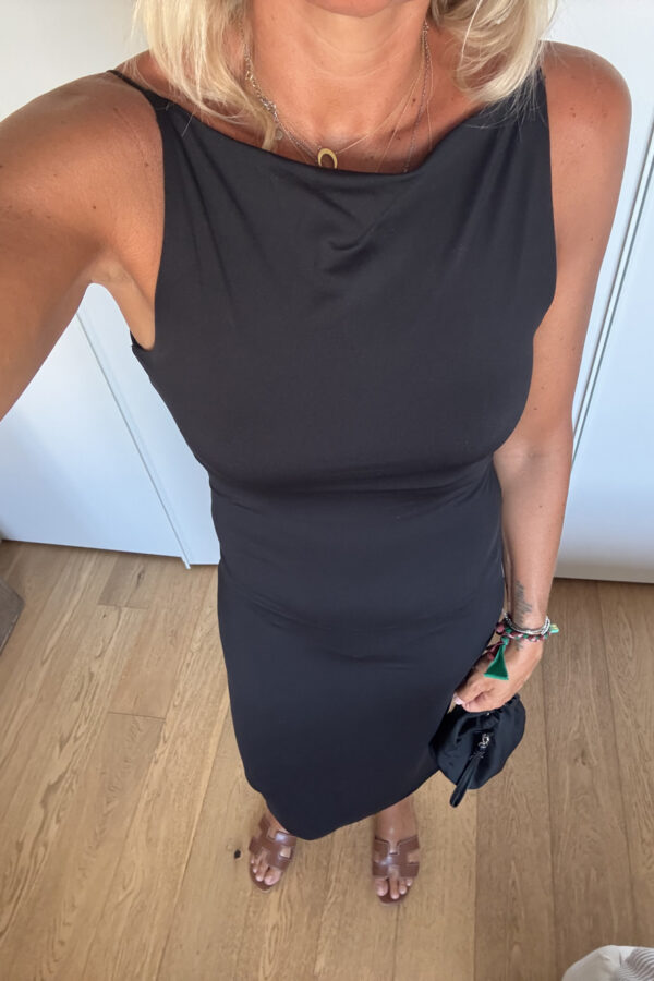 Abito Collo Halter Nero
